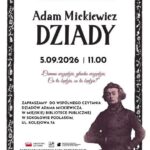 Plakat zapraszający na Narodowe Czytanie. Treść plakatu znajduje się w treści artykułu.